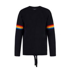 Bluza turystyczna męska Diesel S-Gail. Czarne bluzy nierozpinane męskie Diesel, m, bez wzorów, z bawełny, bez ramiączek, bez kaptura. Za 216.70 zł.