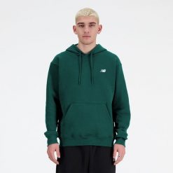 Bluza męska New Balance MT41508NWG – zielona. Zielone bluzy nierozpinane męskie New Balance, m, z aplikacjami, z bawełny, klasyczne, bez ramiączek, bez kaptura. Za 169.99 zł.