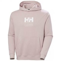 Bluza sportowa męska Helly Hansen Core Graphic Sweat. Fioletowe bluzy nierozpinane męskie Helly Hansen, l, bez wzorów, sportowe, bez ramiączek, z kapturem. Za 528.00 zł.