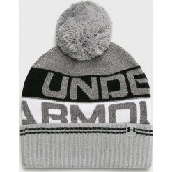 Under Armour - Czapka. Szare czapki męskie Under Armour, na zimę, z dzianiny. W wyprzedaży za 69.90 zł.