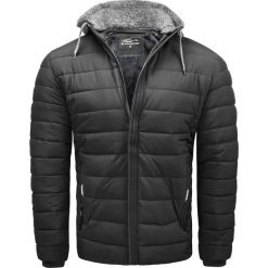 Kurtka męska ocieplana czarna Recea. Czarne kurtki męskie Recea, na zimę, l, bez wzorów, eleganckie, bez ramiączek, bez kaptura. Za 139.00 zł.