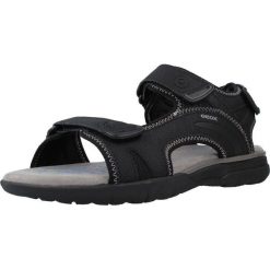 Sandały GEOX U SPHERICA EC5 A Czarny. Czarne sandały męskie Geox, z syntetyku, bez zapięcia. Za 213.99 zł.