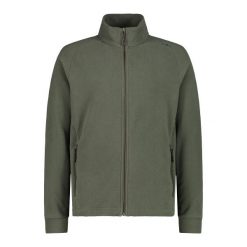 Polar CMP. Zielone bluzy z polaru męskie CMP, bez wzorów, z polaru, sportowe, bez ramiączek, bez kaptura. Za 356.00 zł.