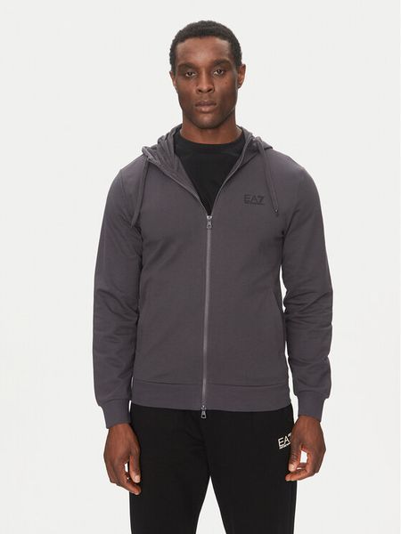 EA7 Emporio Armani Bluza 8NPM33 PJVRZ U8115 Szary Regular Fit. Szare bluzy rozpinane męskie EA7 Emporio Armani, m, bez wzorów, z bawełny, bez ramiączek, bez kaptura. Za 479.99 zł.