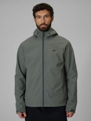 4F Kurtka softshell membrana 5000 męska - zielona 3XL. Zielone kurtki softshell męskie 4f, m, bez wzorów, z materiału, bez kaptura. Za 299.99 zł.