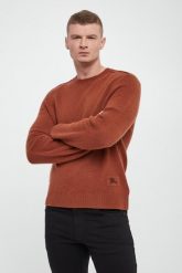 Sweter męski kaszmirowy BURBERRY. Swetry męskie Burberry, bez wzorów, z kaszmiru, bez kołnierzyka, bez ramiączek. Za 5,129.00 zł.