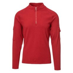 Męska Bluza Clayson. Czerwone bluzy nierozpinane męskie IGUANA, m, bez wzorów, bez ramiączek, bez kaptura. Za 162.99 zł.
