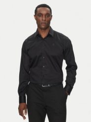 KARL LAGERFELD Koszula 605038 552602 Czarny Modern Fit. Czarne koszule męskie KARL LAGERFELD, m, bez wzorów, z bawełny, bez kołnierzyka, bez ramiączek. Za 369.99 zł.