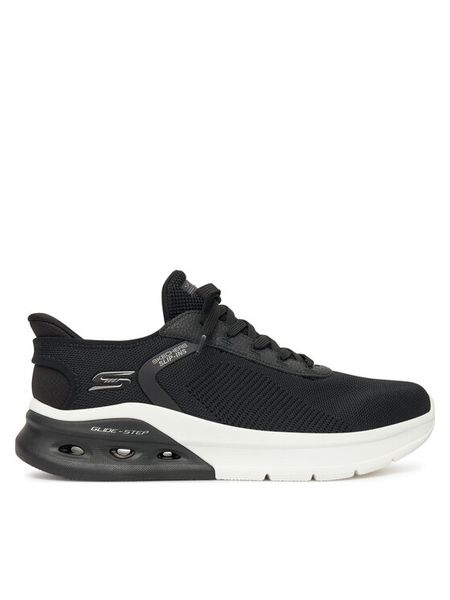 Skechers Sneakersy Bobs Arc Waves 2.0- 118317/BLK Czarny. Czarne buty sportowe na co dzień męskie Skechers, m, bez wzorów, z materiału, bez ramiączek, bez kaptura. Za 269.99 zł.
