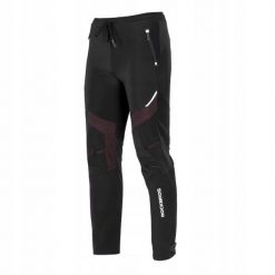 Spodnie sportowe Rockbros ocieplane wiatroszczelne unisex czarne rozmiar M. Czarne szorty sportowe męskie ROCKBROS, bez wzorów, z elastanu, sportowe. Za 154.49 zł.