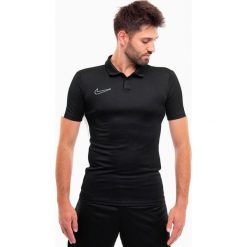 Koszulka sportowa męska Nike DF Academy Polo. Czarne koszulki polo męskie Nike, l, bez wzorów, sportowe, bez kołnierzyka, bez ramiączek. Za 182.98 zł.