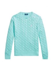 Polo Ralph Lauren Sweter 710775885547 Turkusowy Regular Fit. Niebieskie kardigany męskie Polo Ralph Lauren, l, bez wzorów, z bawełny, bez ramiączek. Za 949.99 zł.