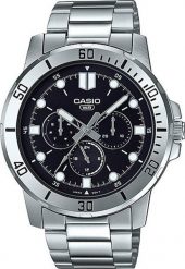 Zegarek Casio Zegarek Męski Casio COLLECTION Czarny Srebrzysty ( 45 mm). Czarne zegarki męskie Casio. Za 577.92 zł.