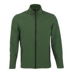 Męska Kurtka Soft Shell Race. Zielone kurtki męskie SOL'S, m, bez wzorów, sportowe, bez ramiączek, bez kaptura. Za 145.99 zł.