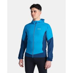 Męska kurtka przeciwwiatrowa Kilpi RAYEN-M. Niebieskie kurtki softshell męskie Kilpi, m, bez wzorów, z nylonu, bez kaptura, trekkingowe. Za 318.77 zł.