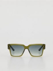 Okulary przeciwsłoneczne Wayfarer - oliwkowy. Zielone okulary przeciwsłoneczne męskie Reserved, bez wzorów. Za 69.99 zł.