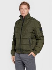 Calvin Klein Kurtka zimowa Mix Media Quilt K10K110331 Zielony Regular Fit. Zielone kurtki męskie Calvin Klein, na zimę, l, bez wzorów, z syntetyku, bez ramiączek, bez kaptura. Za 1,399.00 zł.