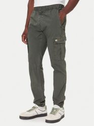 Tommy Jeans Spodnie materiałowe DM0DM22003 Zielony Regular Fit. Zielone spodnie na co dzień męskie Tommy Jeans, bez wzorów, z bawełny. Za 429.99 zł.