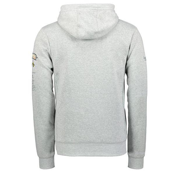 Bluza męska Geographical Norway GYMCLASS 100 3/4 WU4184H B-Grey. Szare bluzy rozpinane męskie Geographical Norway, m, bez wzorów, z bawełny, z kapturem. Za 139.00 zł.