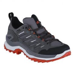 Buty trekkingowe męskie Lowa Innovo Low Gtx. Szare buty trekkingowe męskie Lowa, bez wzorów, z materiału, bez zapięcia. Za 824.00 zł.