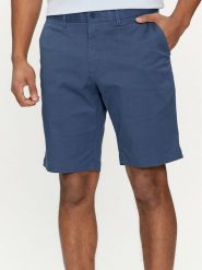 Tommy Hilfiger Szorty materiałowe Harlem MW0MW23568 Niebieski Regular Fit. Niebieskie szorty męskie Tommy Hilfiger, bez wzorów, z bawełny. Za 199.99 zł.