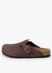 BIRKENSTOCK BOSTON SFB LEOI HABANA Klapki męskie. Brązowe klapki i japonki męskie Birkenstock, bez wzorów. Za 539.99 zł.
