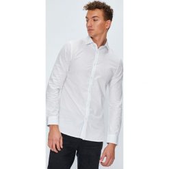 Guess Jeans - Koszula Almeda. Szare koszule męskie Guess Jeans, z bawełny, z włoskim kołnierzykiem, z długim rękawem. Za 319.90 zł.