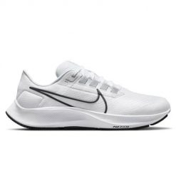 Buty do biegania męskie Nike Air Zoom Pegasus 38. Białe buty do biegania męskie Nike, bez wzorów, z materiału, bez zapięcia, do biegania. Za 576.00 zł.