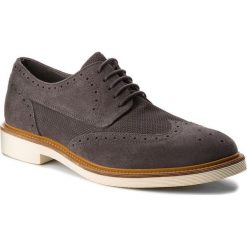 Półbuty GEOX - U Damocle B U820SB 0BS22 C9002 Dk Grey. Szare codzienne półbuty męskie Geox, z materiału. W wyprzedaży za 299.00 zł.