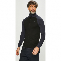 G-Star Raw - Bluza. Czarne bluzy rozpinane męskie G-Star Raw, z bawełny, retro. Za 329.90 zł.