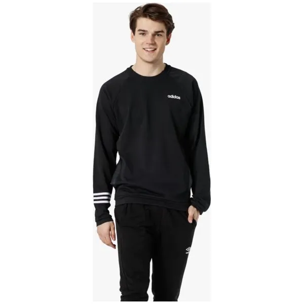 Adidas Bluza E Mo Crew Ft , czarny, rozmiar L. Czarne bluzy nierozpinane męskie ADIDAS, l, bez wzorów, z bawełny, klasyczne, bez ramiączek, bez kaptura. W wyprzedaży za 159.99 zł.