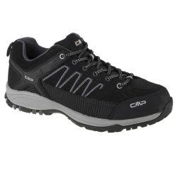 Buty trekkingowe męskie, CMP Sun Low Hiking. Czarne buty trekkingowe męskie CMP, bez wzorów, z gumy, bez zapięcia. Za 299.99 zł.
