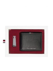 Tommy Hilfiger Portfel Th Corp Mini Cc Wallet & Clip AM0AM13607 Czarny. Czarne portfele męskie Tommy Hilfiger, bez wzorów, ze skóry. Za 369.99 zł.
