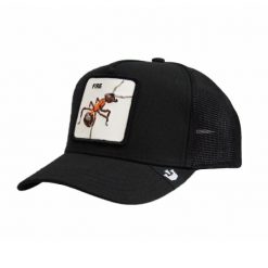 Czapka z daszkiem Goorin Bros. Fire Ant Black Trucker - 101-1433. Czarne czapki męskie Goorin Bros, bez wzorów, sportowe. Za 190.35 zł.
