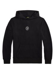 Polo Ralph Lauren Bluza 714P03152001 Czarny Regular Fit. Czarne bluzy nierozpinane męskie Polo Ralph Lauren, l, bez wzorów, z syntetyku, bez ramiączek, bez kaptura. Za 399.99 zł.