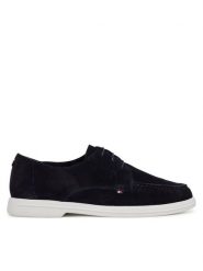 Tommy Hilfiger Mokasyny Moc T Derby FM0FM05495 Granatowy. Niebieskie mokasyny męskie Tommy Hilfiger, ze skóry, bez zapięcia. Za 369.99 zł.