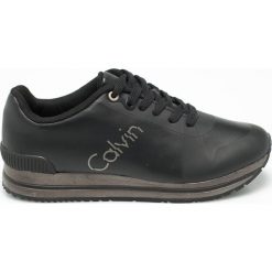 Calvin Klein Jeans - Buty. Czarne buty sportowe na co dzień męskie Calvin Klein Jeans, z jeansu, sportowe. W wyprzedaży za 399.90 zł.