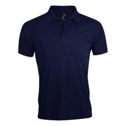 Męska Koszulka Polo Prime. Niebieskie koszulki polo męskie SOL'S, m, bez wzorów, sportowe, bez kołnierzyka, bez ramiączek. Za 114.99 zł.