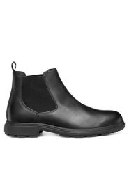 Geox Sztyblety U Meiern U56LZA 000FF C9999 Czarny. Czarne sztyblety męskie Geox, ze skóry, bez obcasa, bez zapięcia. Za 439.99 zł.