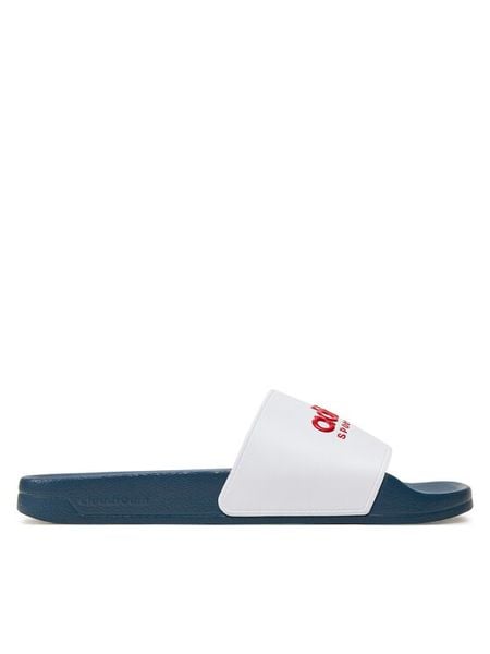 Adidas Klapki Adilette Shower II0017 Biały. Białe klapki i japonki męskie ADIDAS, bez wzorów, ze skóry. Za 99.99 zł.