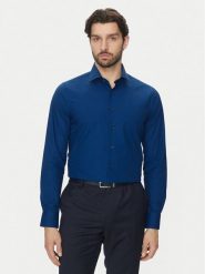 Michael Kors Koszula MK0DS01291 Granatowy Slim Fit. Niebieskie koszule męskie Michael Kors, m, bez wzorów, z bawełny, bez kołnierzyka, bez ramiączek. Za 209.99 zł.