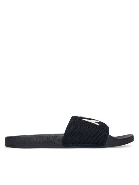 Armani Exchange Klapki XUP001 XV820 U385 Granatowy. Niebieskie klapki i japonki męskie Armani Exchange, bez wzorów, z syntetyku. Za 279.99 zł.
