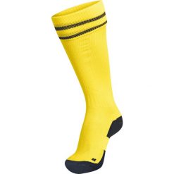 Getry piłkarskie dla dorosłych Hummel Element Football Sock. Brązowe legginsy męskie HUMMEL, bez wzorów, do piłki nożnej. Za 38.00 zł.