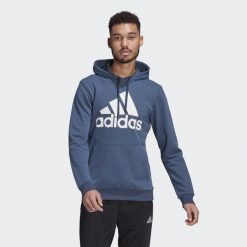 Bluza z kapturem adidas Essentials Big Logo. Białe bluzy z kapturem męskie ADIDAS, s, bez wzorów, z kapturem. Za 165.00 zł.