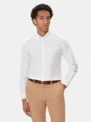 BOSS Koszula H-Roan 50544951 Biały Slim Fit. Białe koszule męskie Boss, m, bez wzorów, z bawełny, bez kołnierzyka, bez ramiączek. Za 359.99 zł.