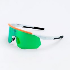 Okulary przeciwsłoneczne do biegania i na rower, kategoria 3. Białe okulary przeciwsłoneczne męskie ROCHEBRIN, bez wzorów, z materiału, sportowe. W wyprzedaży za 289.00 zł.