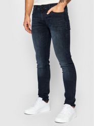 Jack & Jones Jeansy Liam Original Agi 12166852 Granatowy Skinny Fit. Niebieskie jeansy męskie Jack & Jones, bez wzorów, z bawełny. Za 149.99 zł.