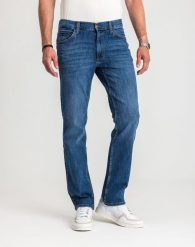 Męskie Spodnie Jeansowe Mustang Style Tramper Straight Denim Blue 1017121 5000 782, W32 L32. Niebieskie spodnie na co dzień męskie Mustang, bez wzorów, z bawełny, klasyczne. Za 219.99 zł.