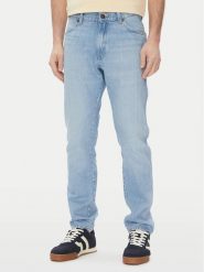Wrangler Jeansy River 112362465 Niebieski Tapered Fit. Niebieskie jeansy męskie Wrangler, bez wzorów, z bawełny. Za 229.99 zł.