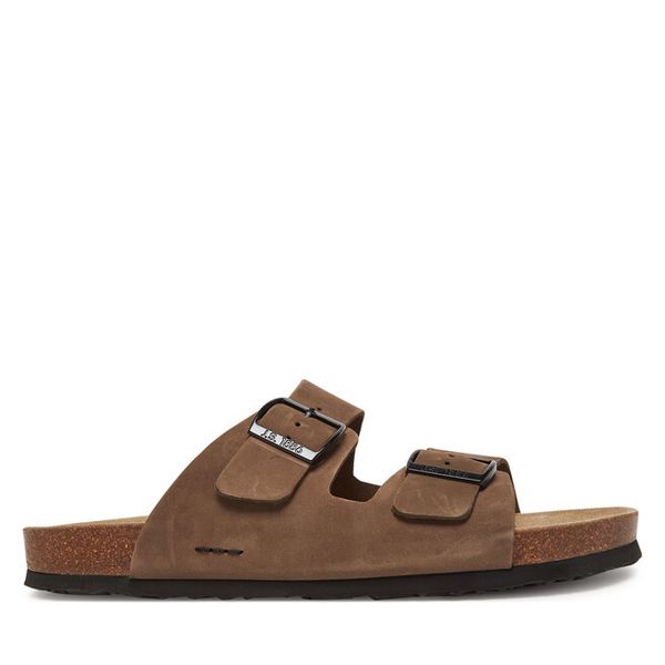 Klapki Josef Seibel. Brązowe klapki i japonki męskie Josef Seibel, bez wzorów. Za 309.99 zł.